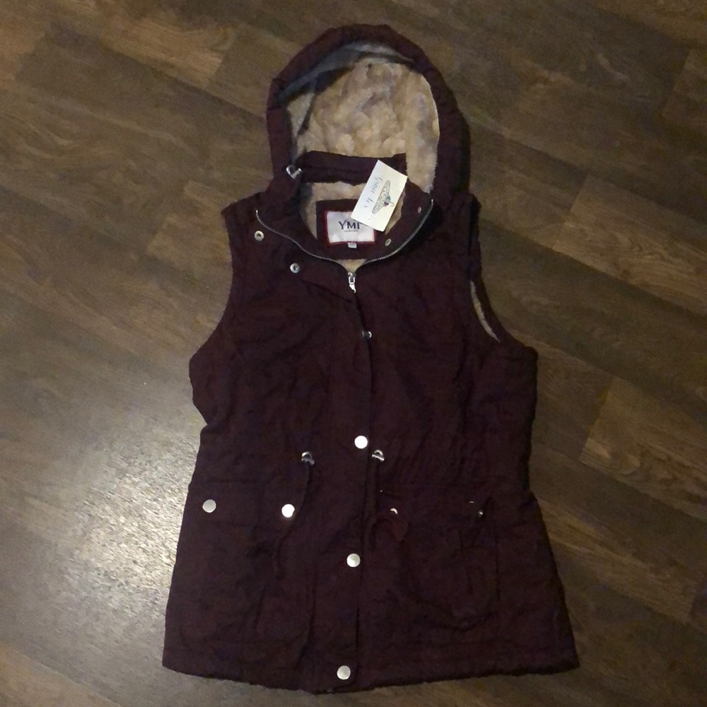 YMI Burgundy Vest